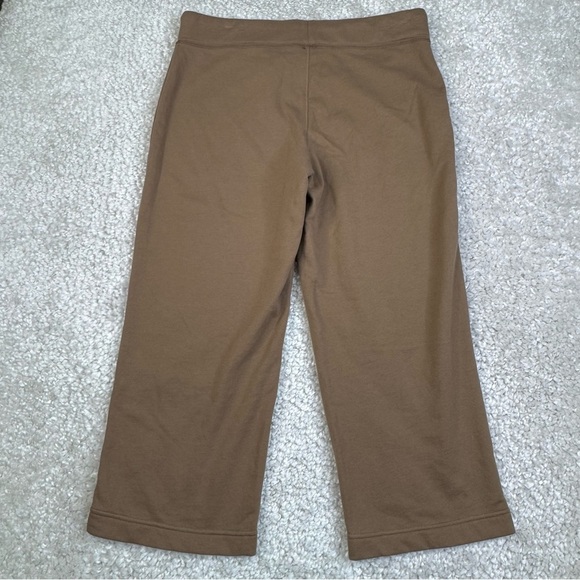 NEW Tommy Bahama Lounge Crop Pants. Comfy Knit Pull On Drawstring Brown Small - Picture 2 of 9